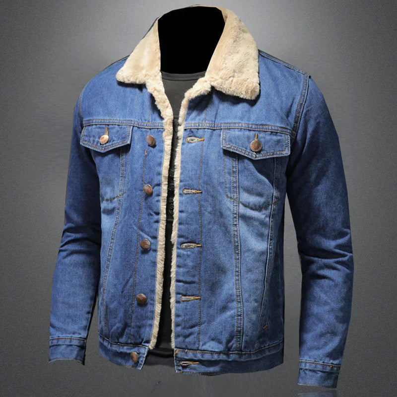 Denim jacket in caude milano style