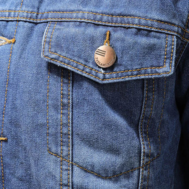 Denim jacket in caude milano style