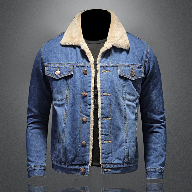 Denim jacket in caude milano style