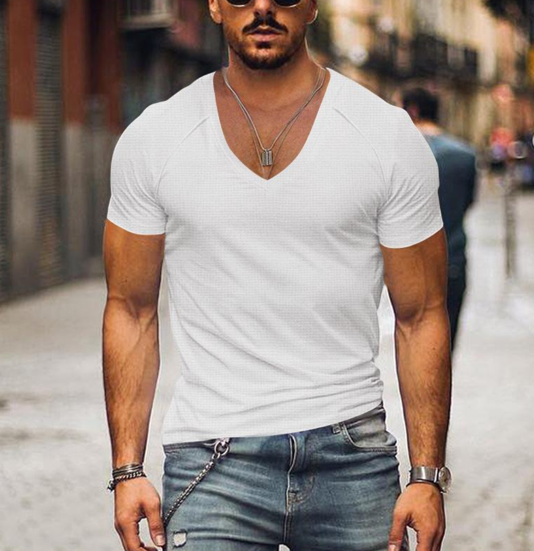 Gratianus - timeless soft-fit v-neck t-shirt for men