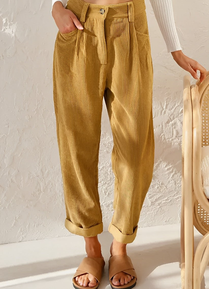 Ingrid - fashionable corduroy pants