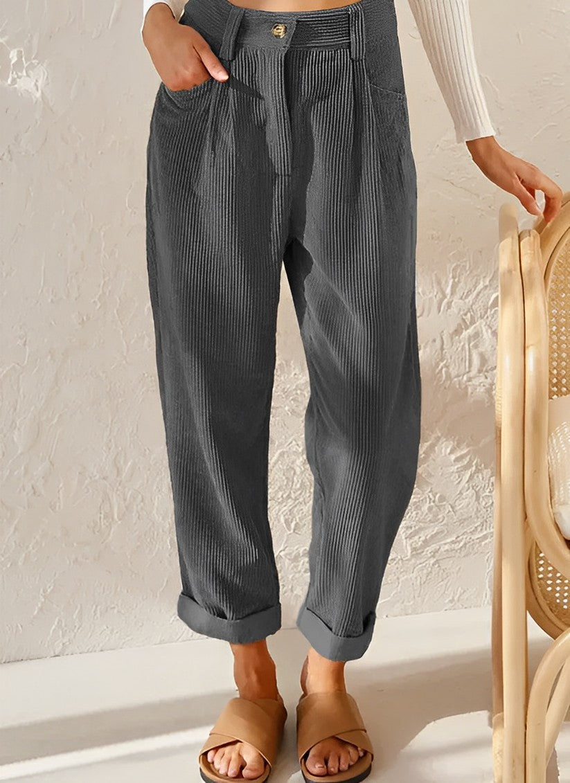 Ingrid - fashionable corduroy pants