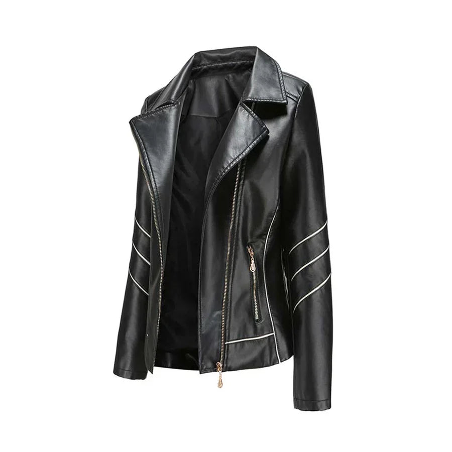 Hannie - elegant leather jacket for a sophisticated look