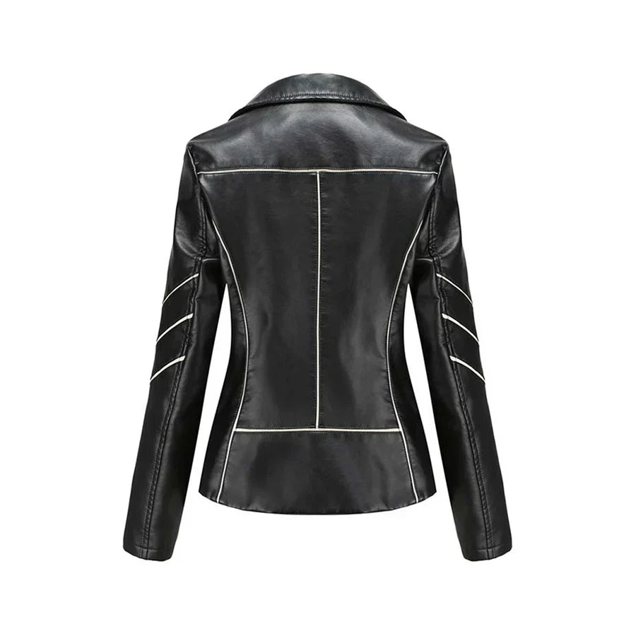 Hannie - elegant leather jacket for a sophisticated look