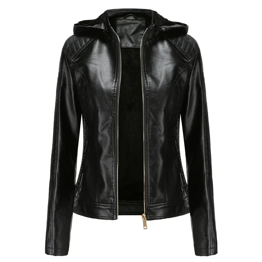 Mirjete - elegant leather jacket for a timeless look