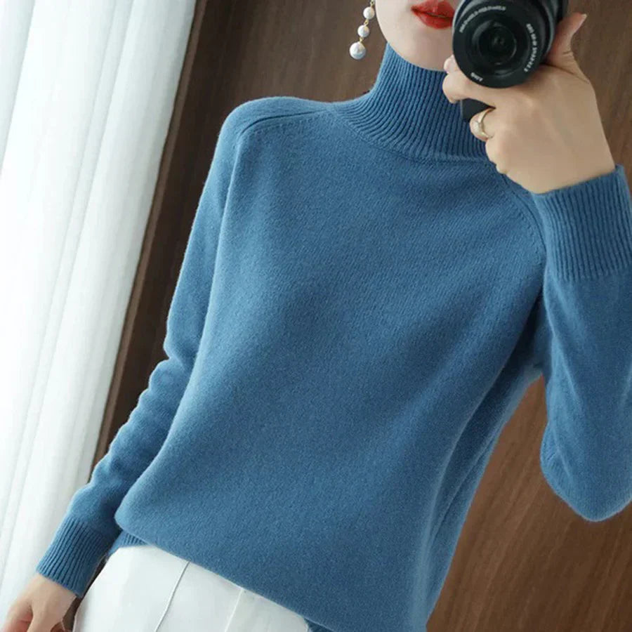 Euphrasia - fashionable striped sweater with a sophisticated look