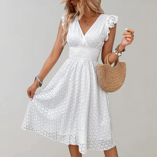 Belinda - midi dress - elegant - framele style - Ideal for summer for women