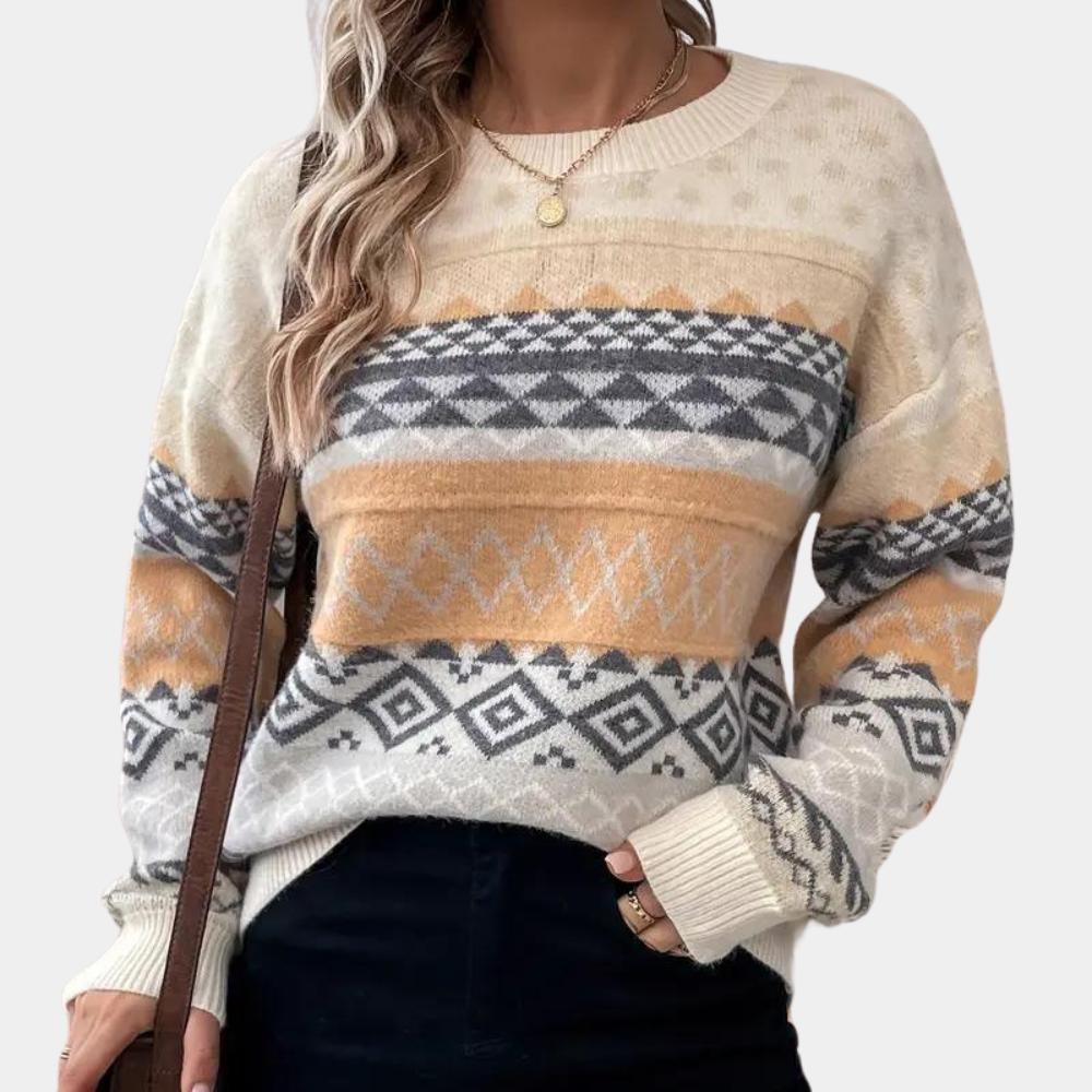 Emilija - elegant knitted sweater for women in a luxurious style