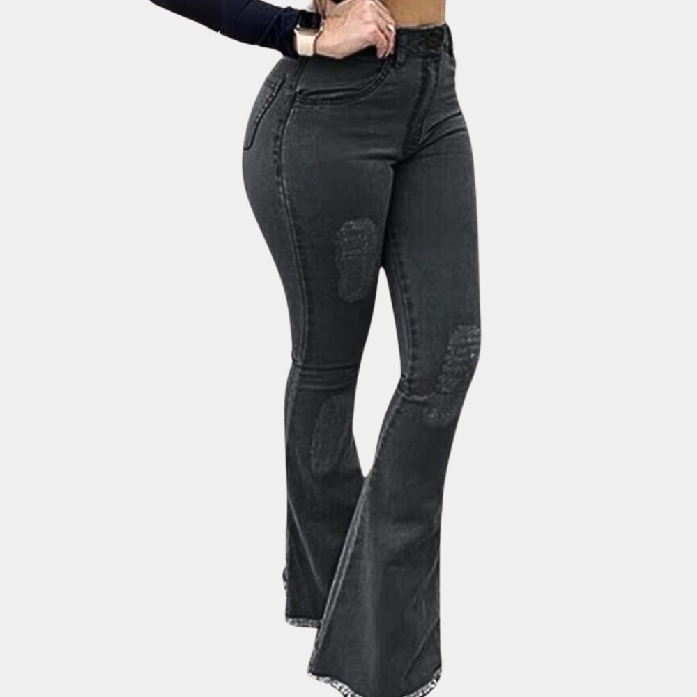 Fashionable flared trousers for women