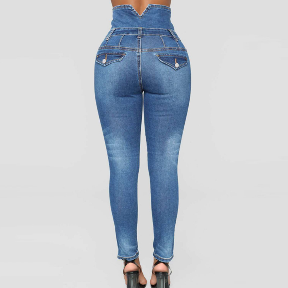 Nola - fashionable high-waisted skinny trousers for women