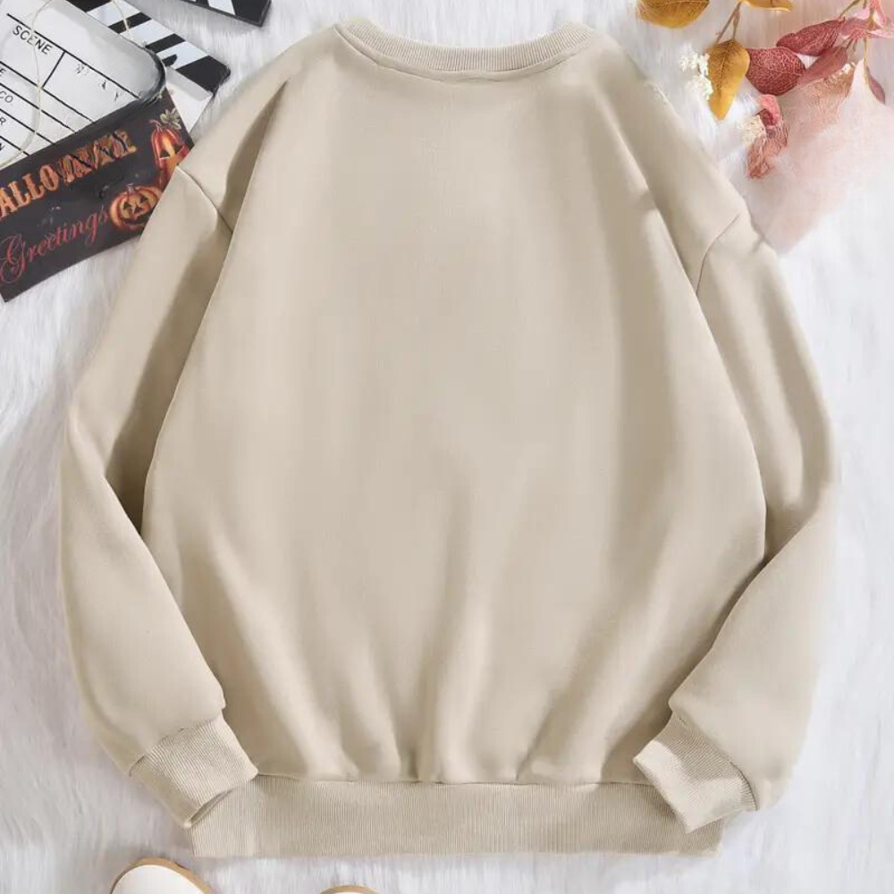 Kinga - halloween sweatshirt for women with a spooky dog print