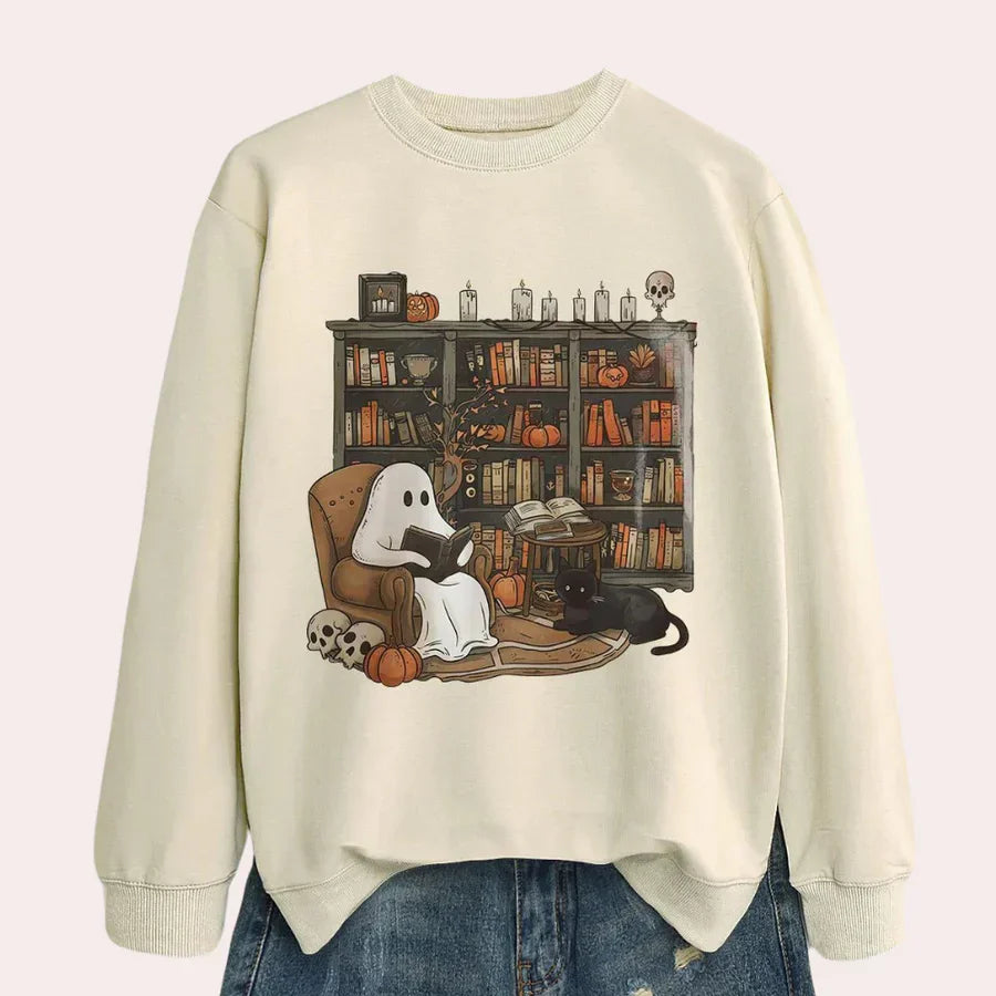 Mirela - spooky halloween jumper for ladies