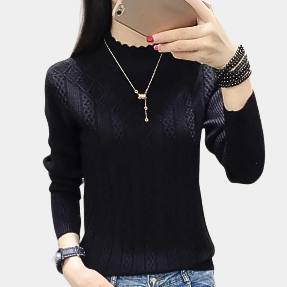 Iliya - luxurious soft turtleneck sweater for women with excellent comfort