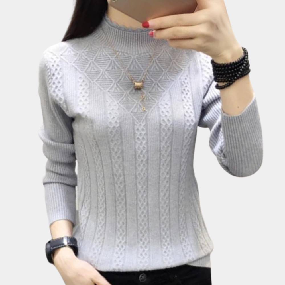 Iliya - luxurious soft turtleneck sweater for women with excellent comfort