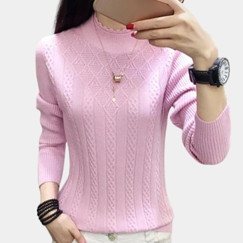 Iliya - luxurious soft turtleneck sweater for women with excellent comfort