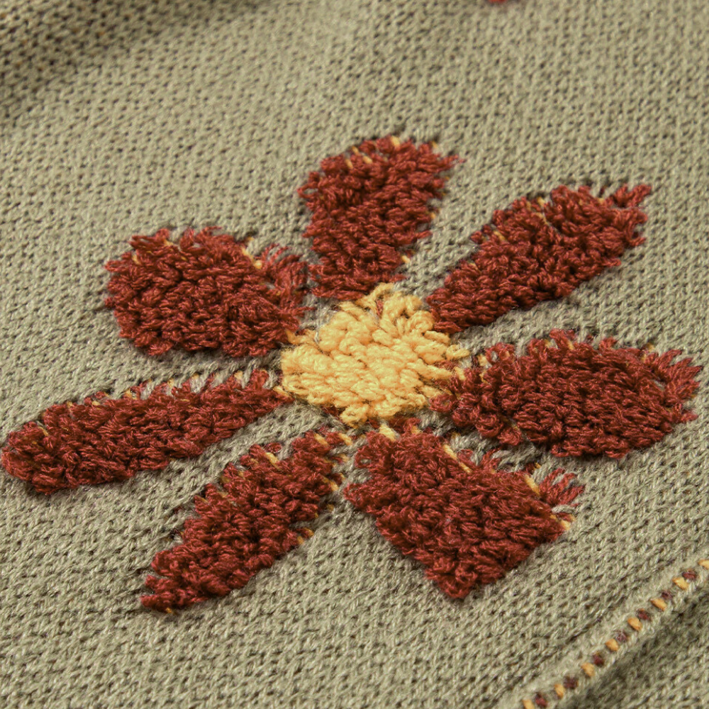 Honoria - elegant floral sweater for women