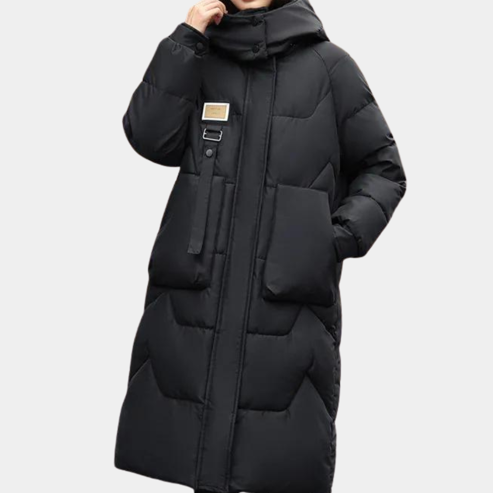 Samantha - luxurious padded women's jacket with cozy hood