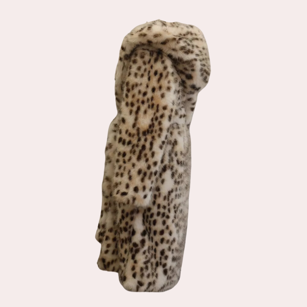 Rebecca - luxurious and carefree fluffy women's coat with hood