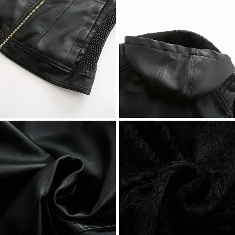 Mirjete - elegant leather jacket for a timeless look