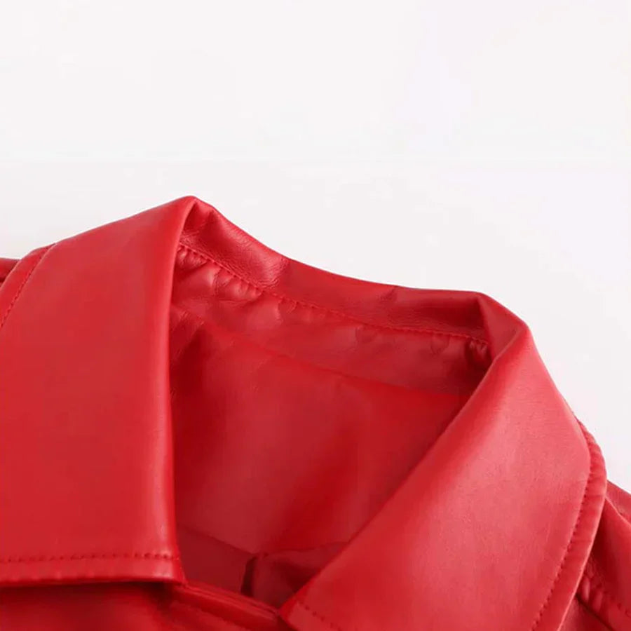 Hannie - elegant leather jacket for a sophisticated look