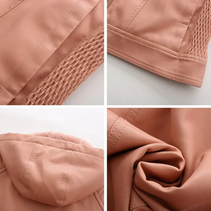 Mirjete - elegant leather jacket for a timeless look