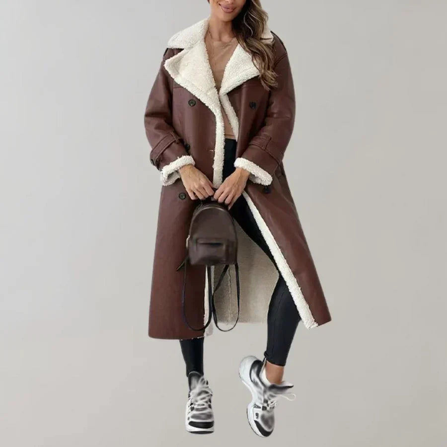 Stylish long winter coat for women from Cornelis