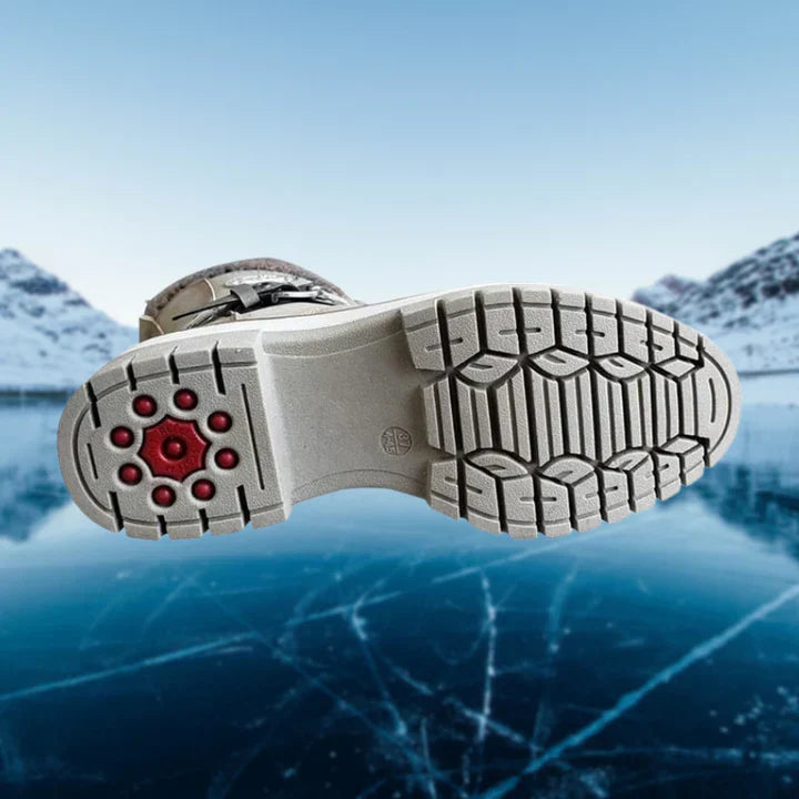 Comfortable and stylish women's leather winter boots