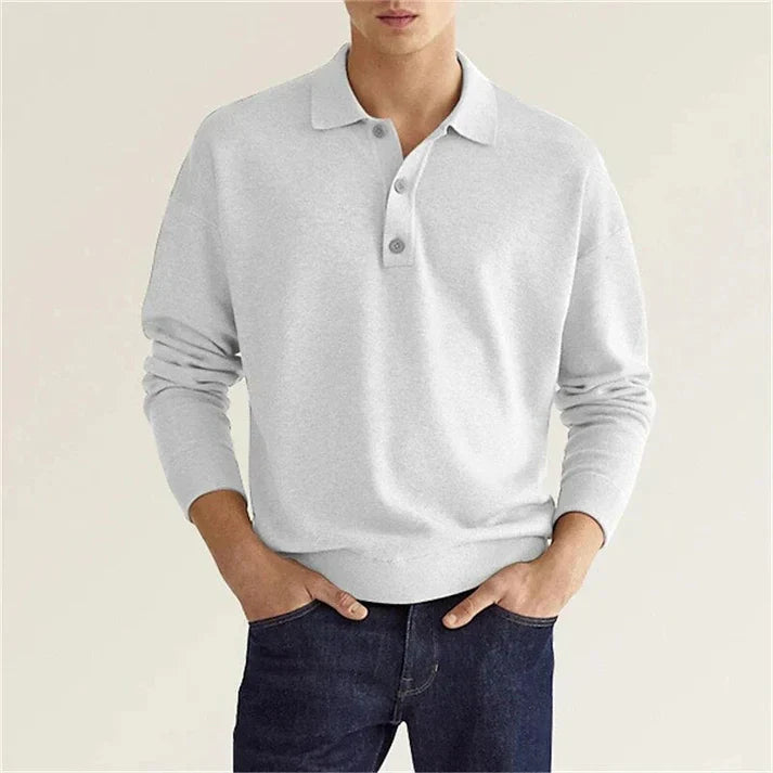 Elias - polo shirt long sleeves