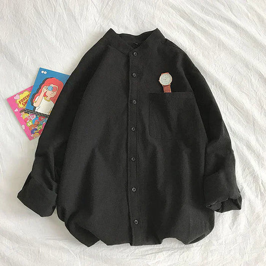 Barnaby - spring blouse with chest pocket