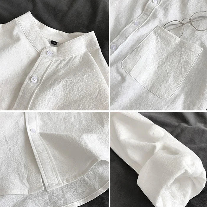 Barnaby - spring blouse with chest pocket