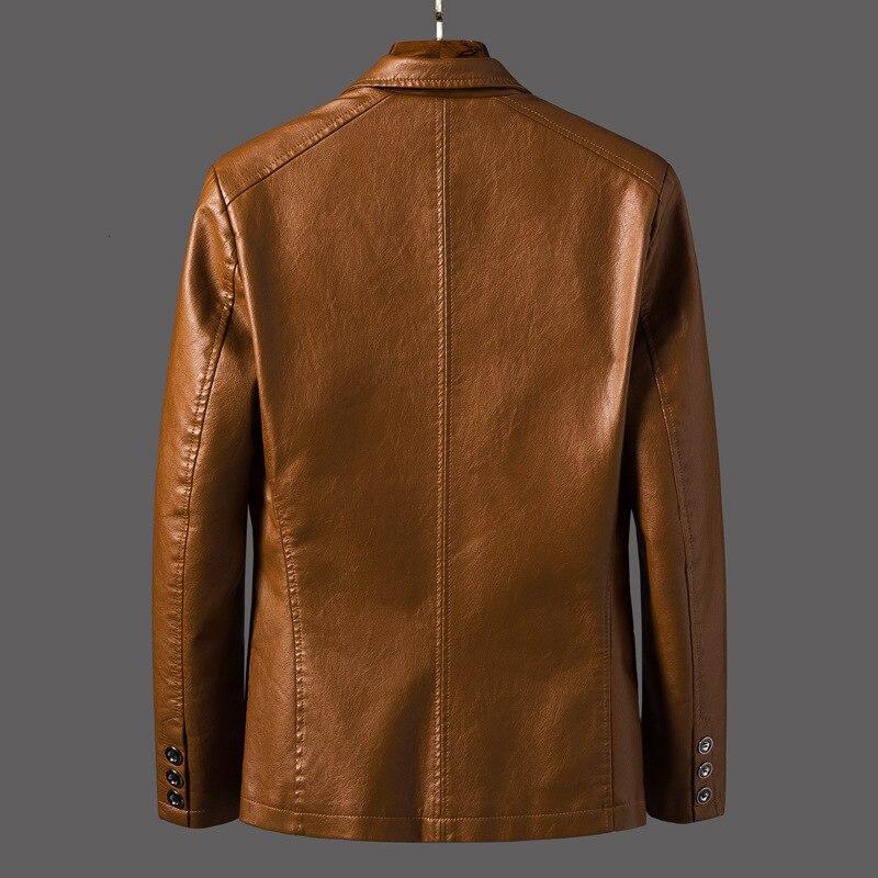 Men's leather blazer jacket - style and comfort combined