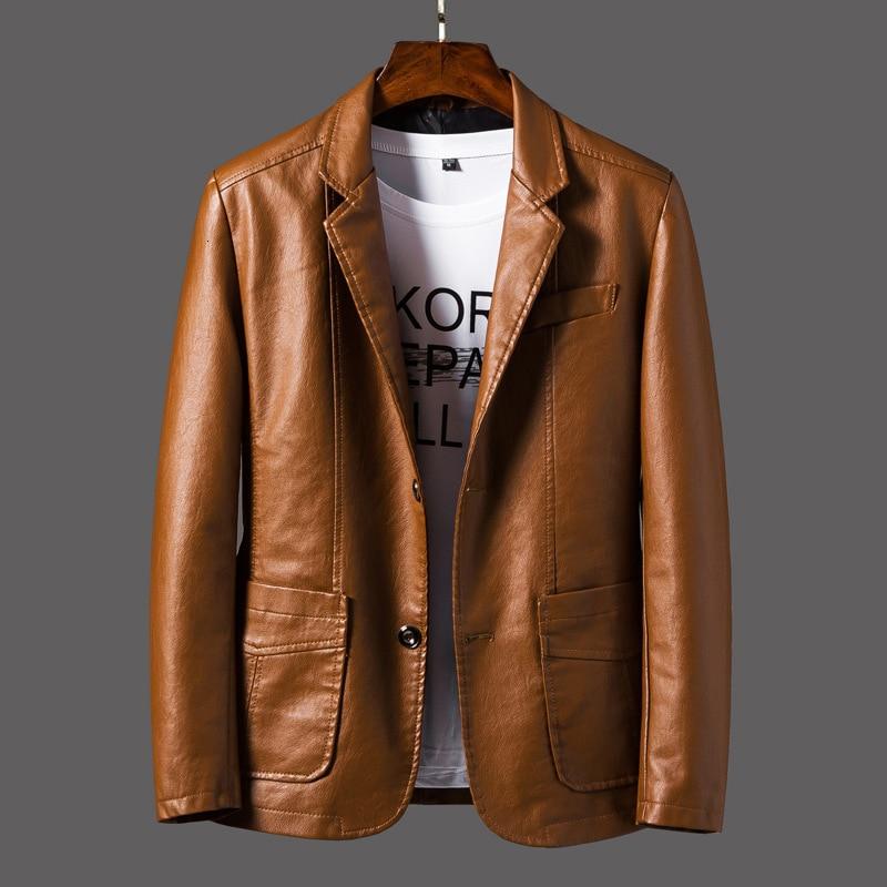 Men's leather blazer jacket - style and comfort combined