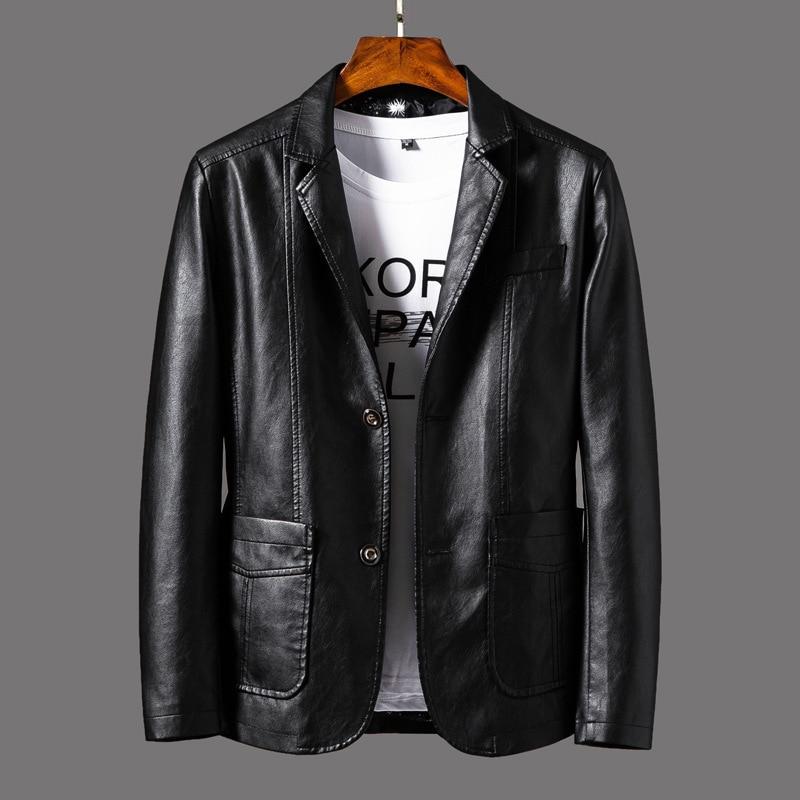 Men's leather blazer jacket - style and comfort combined