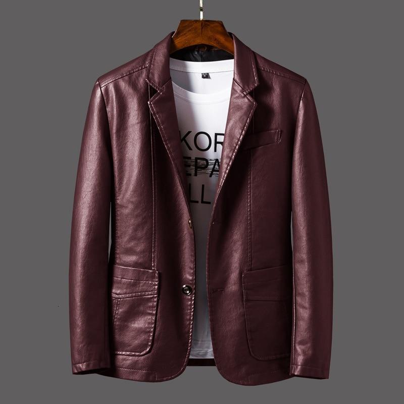 Men's leather blazer jacket - style and comfort combined
