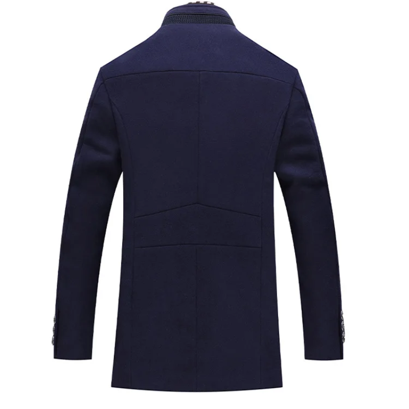 Men's winter coat - warm and stylish with stand-up collar