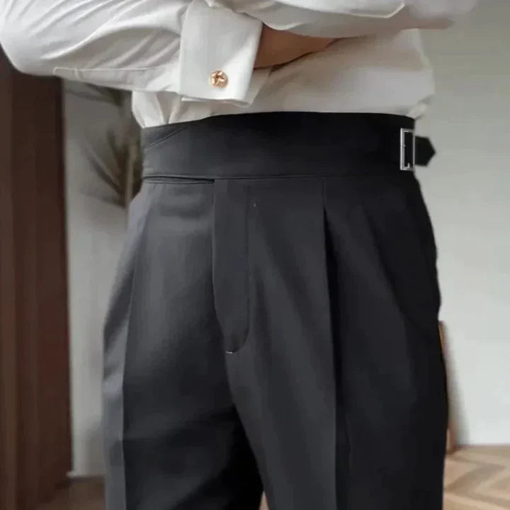 Romeo - classic trousers with buckles