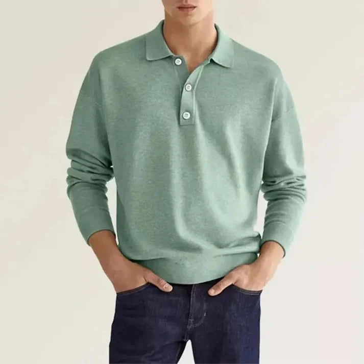 Elias - polo shirt long sleeves
