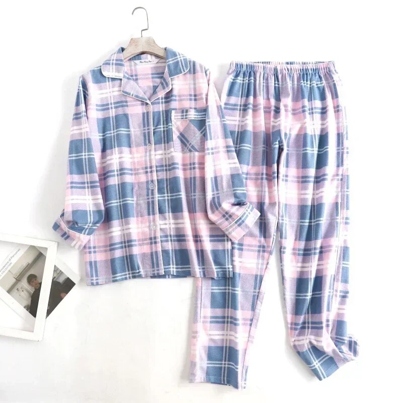 Comfortable women's pajama set with vibrant patterns Two-piece
