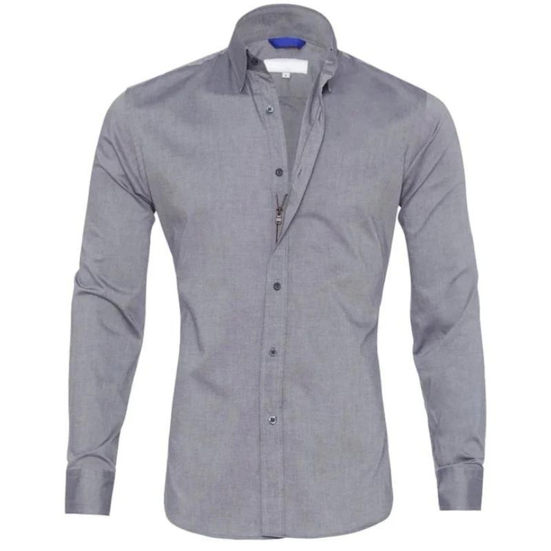 Milano - wrinkle-free shirt with zipper