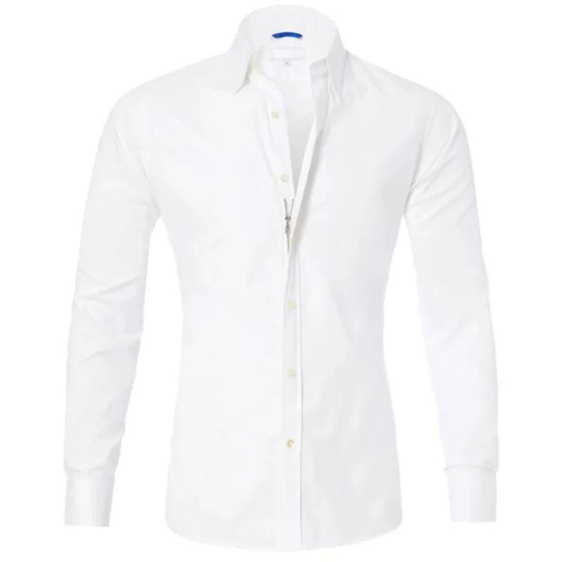 Milano - wrinkle-free shirt with zipper