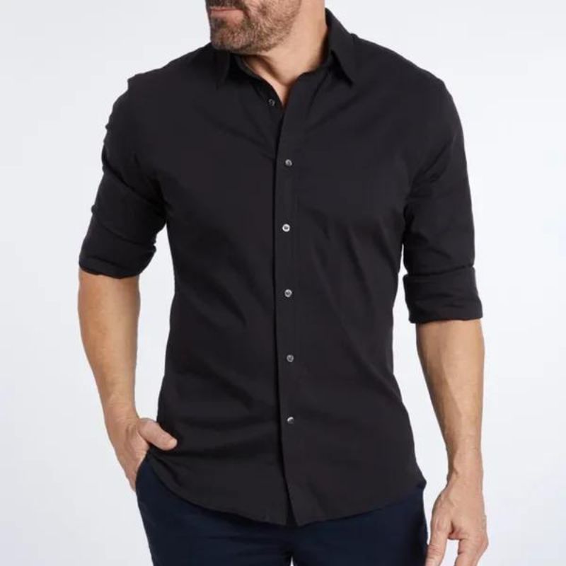 Milano - wrinkle-free shirt with zipper