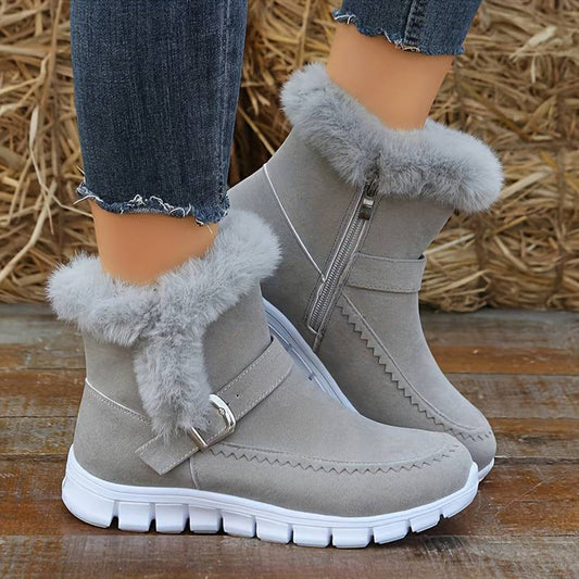 Fashionable winter boots with sporty soles - Paula