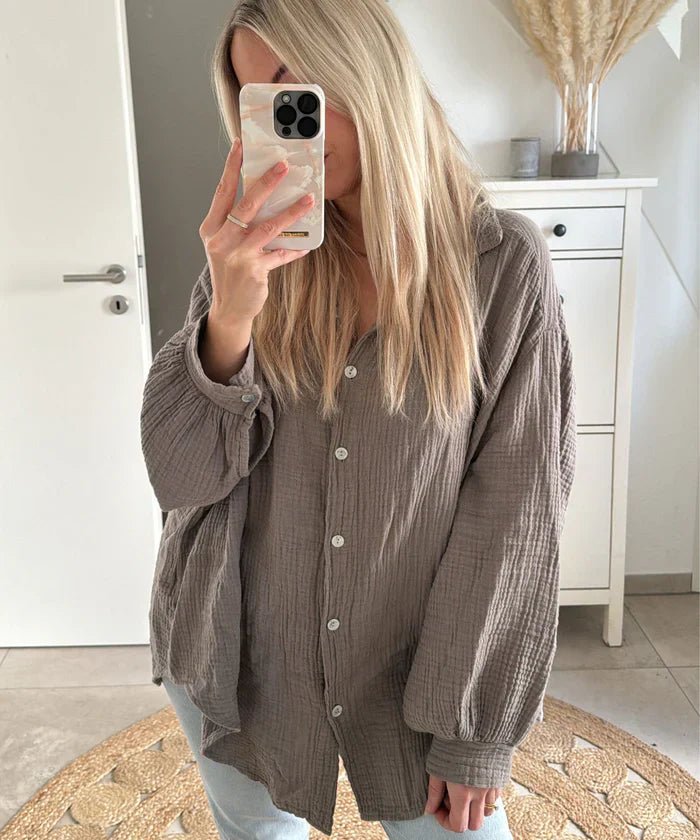 Pauline - oversized muslin blouse freya