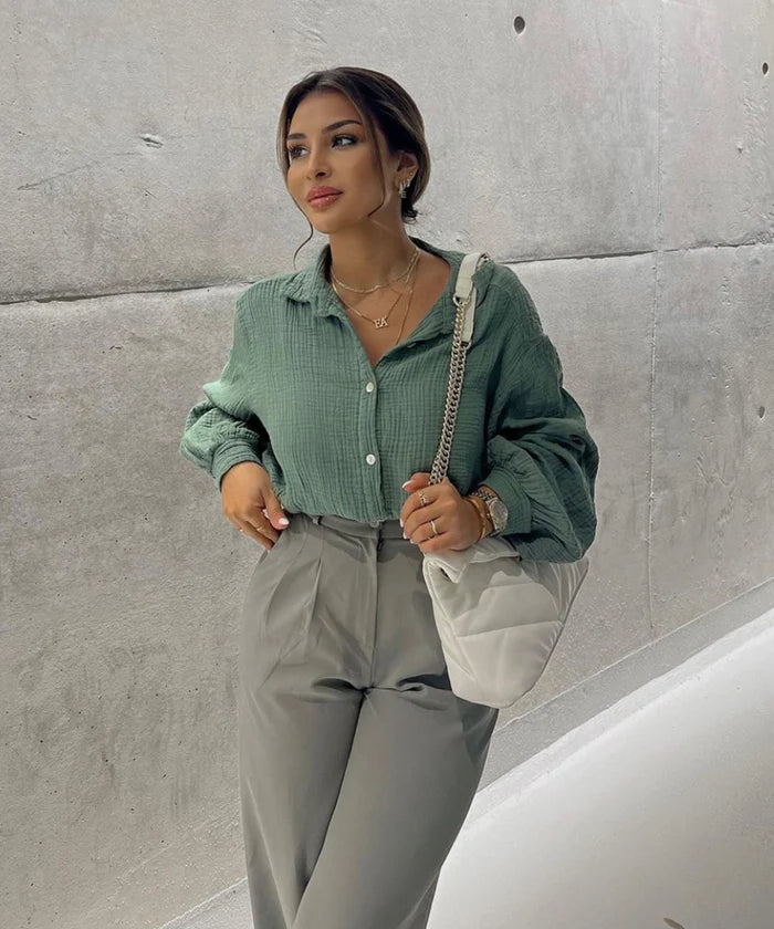 Pandora - oversized muslin blouse