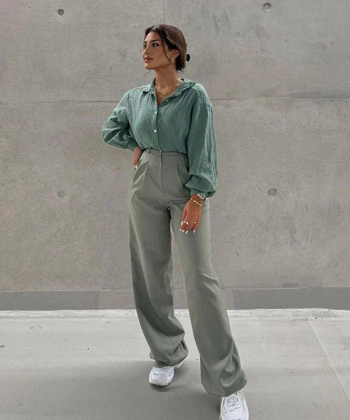 Pandora - oversized muslin blouse