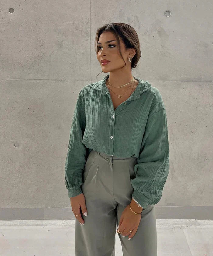 Pandora - oversized muslin blouse