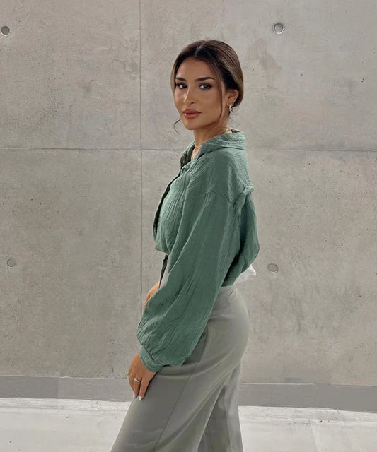 Pandora - oversized muslin blouse