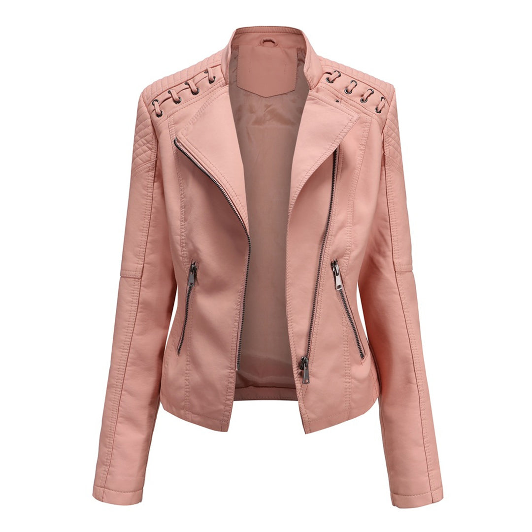 Marie - elegant leather jacket for a timeless look