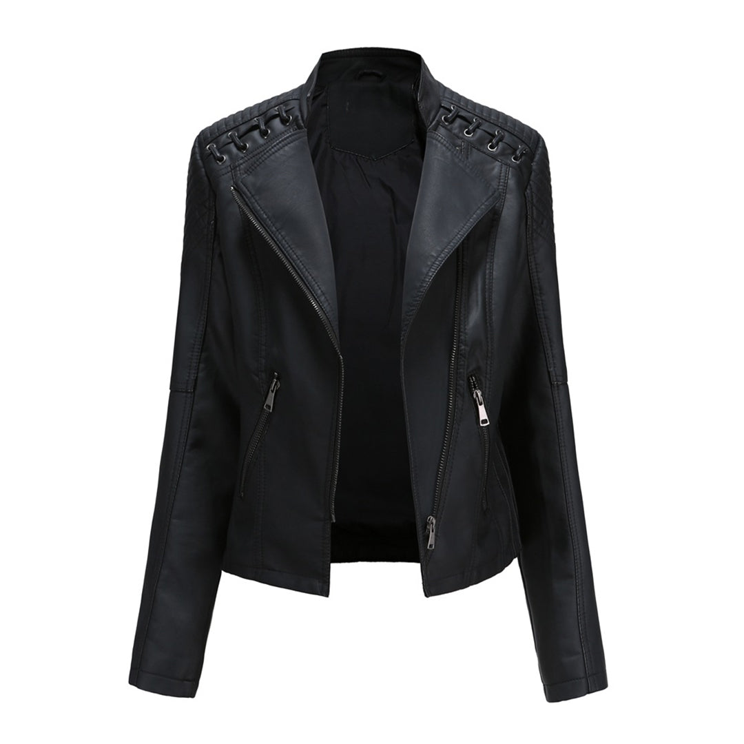 Marie - elegant leather jacket for a timeless look