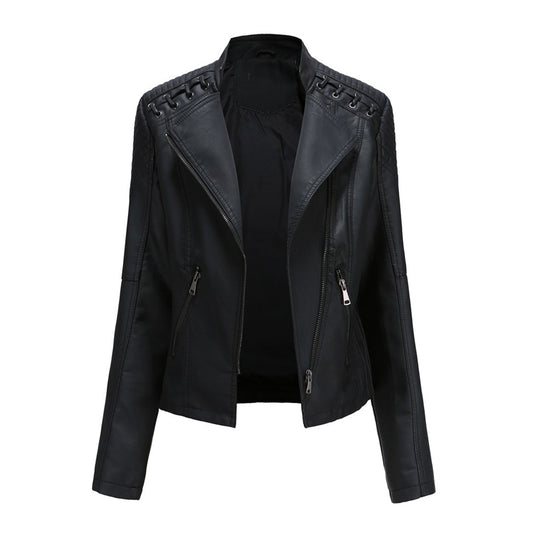 Marie - elegant leather jacket for a timeless look